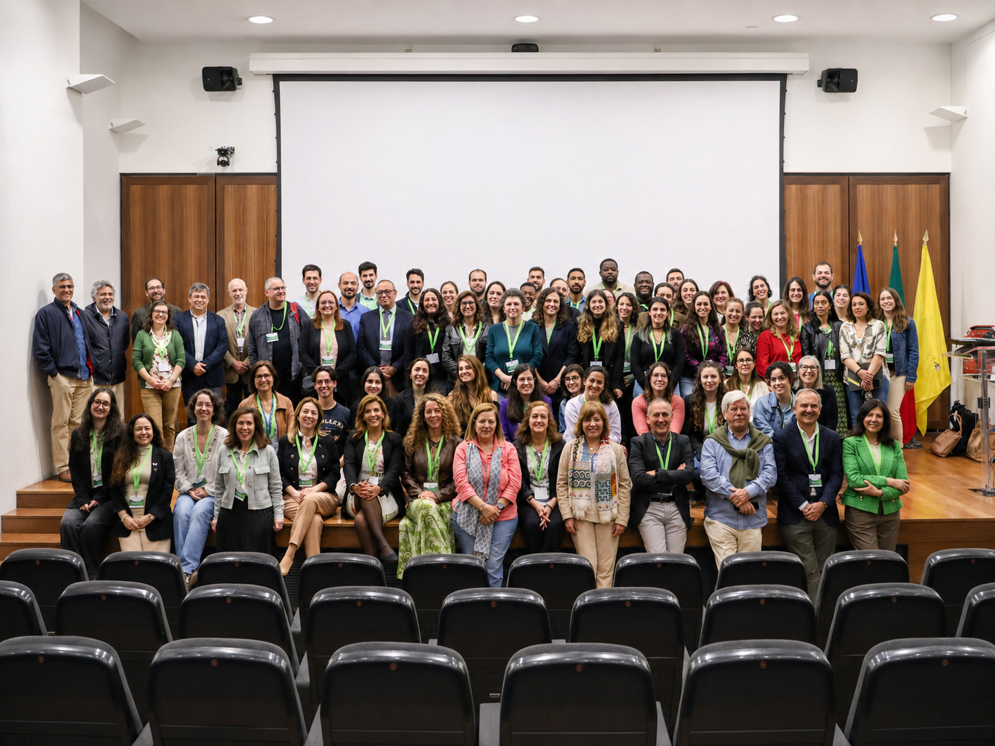 AL4AnimalS researchers and collaborators gathered for a group photograph at an institutional event.